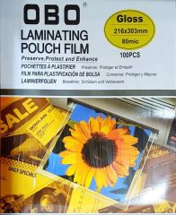 Laminovací folie lesklé A4 2x80mic OBO