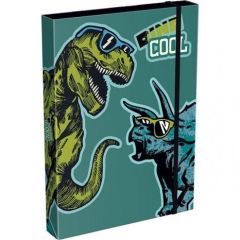Školní box A4 s gumou Dino Cool