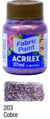 Barva na textil 37ml Glitter 203 Copper