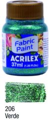 Barva na textil 37ml Glitter 206 Green