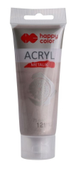 Akrylová barva 75ml, Metalická Růžové zlato, Happy Color 121