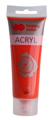 Akrylová barva 75ml, Světle Červená, Happy Color 24