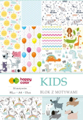 Happy color  Blok s motivy KIDS A4 15ls HAPPY COLOR
