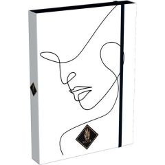 Školní box A4 s gumou XLook Lines