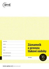 Záznamník o provozu tlakové nádoby A4 1236