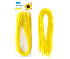 Drátek žinylka 500 x 8mm 10ks - žlutý LUMA
