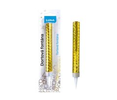 Fontána 12cm zlatá LUMA