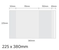Obal univerzální 90mic, 225 x 380mm LUMA