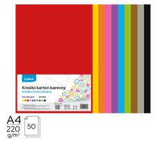Kreslící karton barevný A4, 50l LUMA
