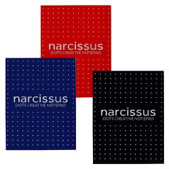 Narcissus  Narcis blok DOTS A5 60l  80g lepený/6/ ,balení 6 ks