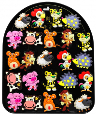 PK magnet guma PK 19-57 zvířátka /24/ ,balení 24 ks
