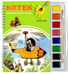 AKIM omalovánky A5 s barvami  Krtek 2