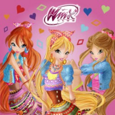 AKIM omalovánky 21x21 Winx Club