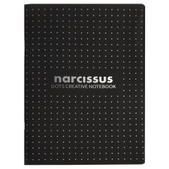 Narcis sešit DOTS A4 60l  80g černý ,balení 6 ks