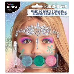 Barvy na obličej - Princezna s kamínky