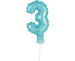 GD balónek fóliový 13cm 3 modrá