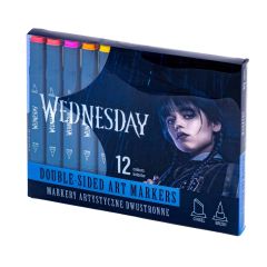 Fixy trojhranné DUO 12 barev Wednesday