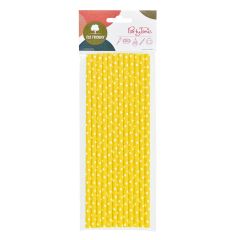 AX EKO brčko papírové puntík 12ks žluté