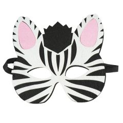 AX párty maska filcová ZEBRA