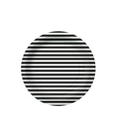 PAW talíř 18cm 10ks Stripes black Eco