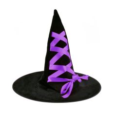 Arpex  Párty čarodějnický klobouk s mašlí