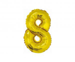 GD balónek fóliový 35cm 8 zlatá
