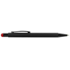 Propiska metal TALIN BLACK SOFT touch černo - červená