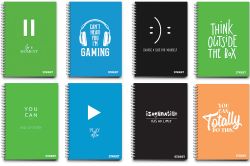 Bloček se spirálou A6 Neon ,balení 8 ks