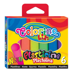 Patio  Colorino plastelina 6 barev  NEON ,balení 6 ks