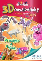 Helma 365  3D omalovánky OZ5 prasátko, pejsek
