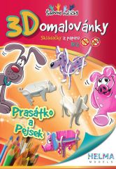 Helma  3D omalovánky OZ5 prasátko, pejsek