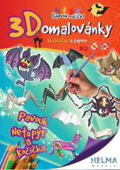 Helma 365  3D omalovánky OZ9 pavouk, netopýr, kočka