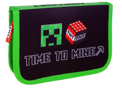 Penál 1 zip Minecraft Time to mine - prázdný