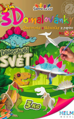 Helma 365  3D omalovánky OD1 Dinosauří svět