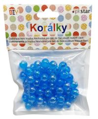 PKstar  Korálky plastové modré 12 mm