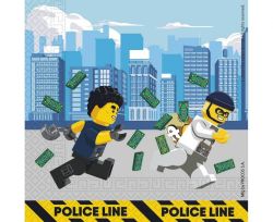 Ubrousky 33 x 33 cm 20 ks Lego City
