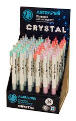ASTRA propiska Pen Crystal White  /36/ ,balení 36 ks