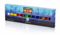 Astra  Umělecké temperové barvy Artea 12 barev 20 ml