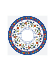 Pol-Mak  Papírový talíř velký - Žukowski Embroidery Folk