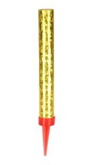 Svíčka fontána 12 cm zlatá 1 ks