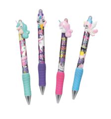 Patio  Gumovací pero Colorino Rainbow Unicorn s gumovým úchopem ,balení 36 ks
