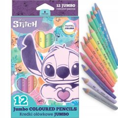 Pastelky JUMBO TRIO 12ks Stitch