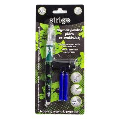 Gumovací pero na bombičky Strigo - tmavě zelené