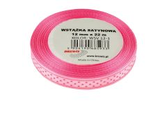 Brewis  Atlasová stuha s vzorem srdce 12 mm - 1