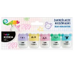 Zvýrazňovače MINI Medvědi 5 barev
