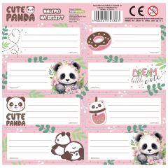 Samolepky na sešity Panda ,balení 25 ks