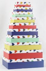 Rozette  Dárkové krabice sada 10 ks 23202