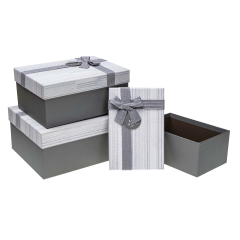 Dárková krabice PUG-23725-PR GREY sada 3ks