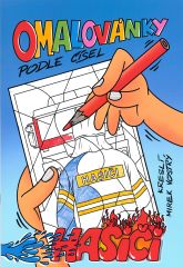 Omalovánky podle čísel A4 - Hasiči