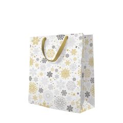 Paw  Taška PAW lux střední Metallic snowflakes /10/ ,balení 10 ks